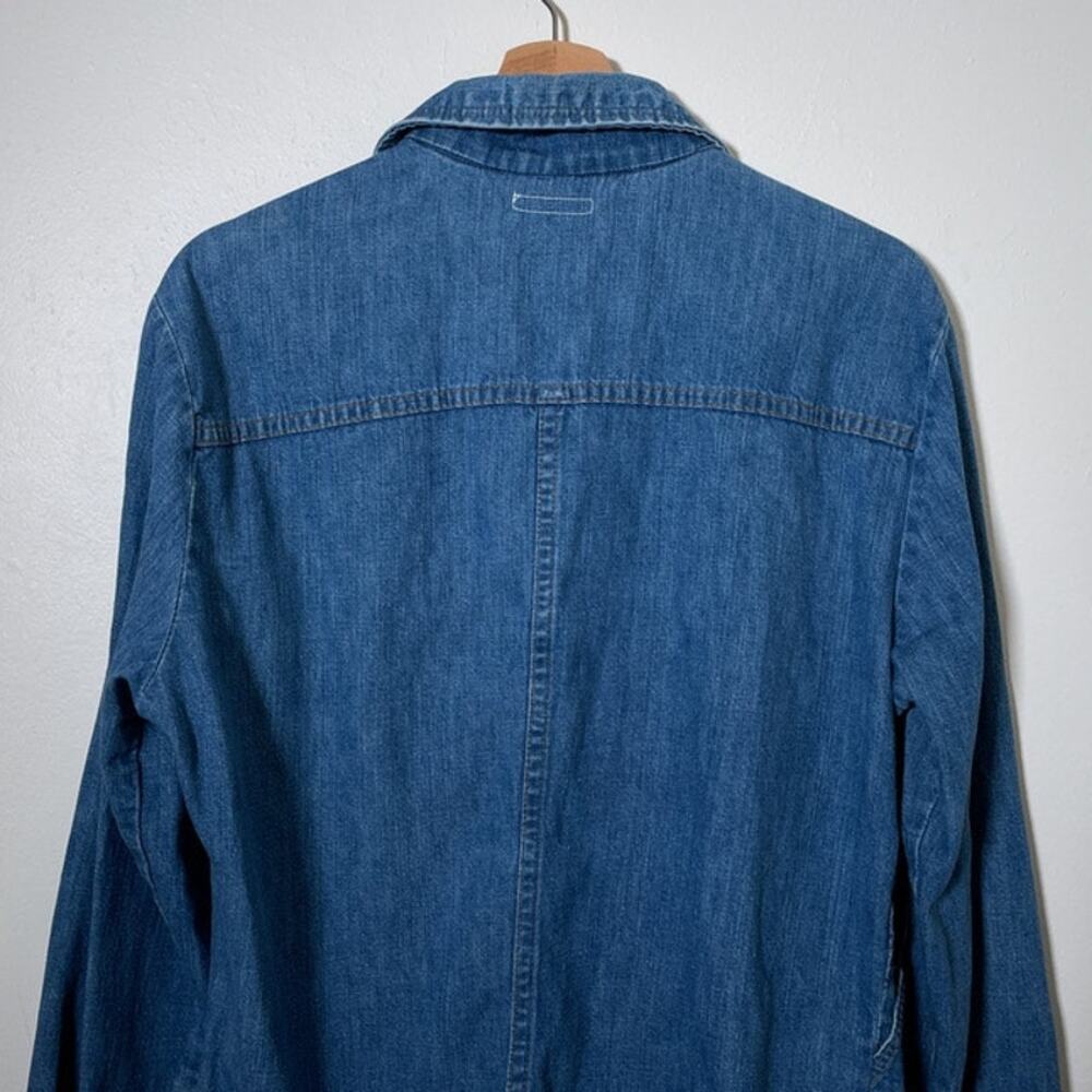Vtg 1970's WRANGLER Blue Denim Quilt Jacket / Sz M / Button Up LUCCA MONNIE Boho - Picture 5 of 13